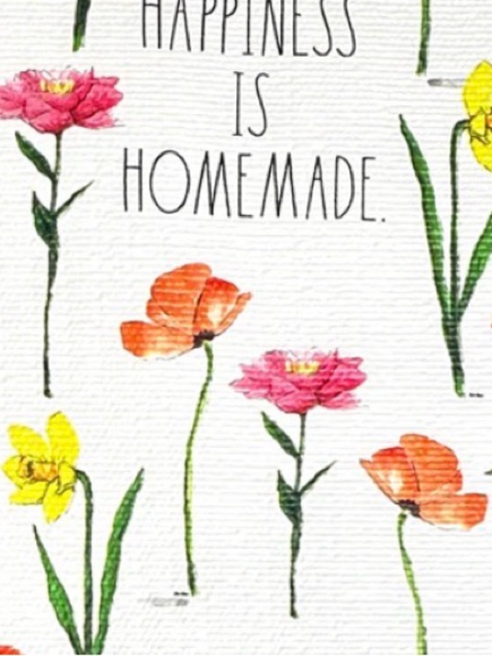 NWT Rae Dunn “Happiness is Homemade” 1 Pack Flower-Themed Shelf Liner 8ftx17.75”